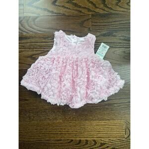 Cat & Jack pink floral dress Sz. 3-6 months special occasion formal NWT